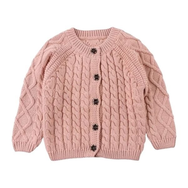 Magly Baby Girl Cable Knit Cardigan Sweater